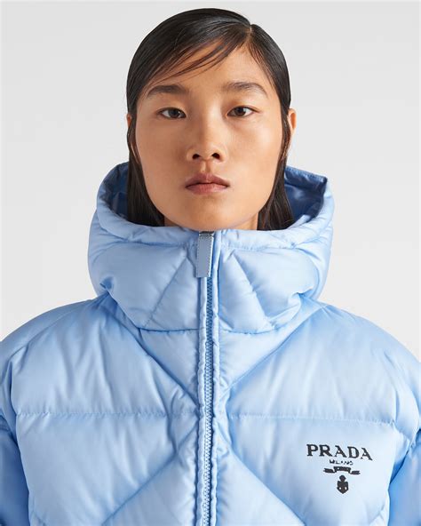 prada women's down coat|nylon gabardine Prada.